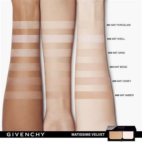 Проба пудры Givenchy Matissime Absolute Matte Finish Powder 